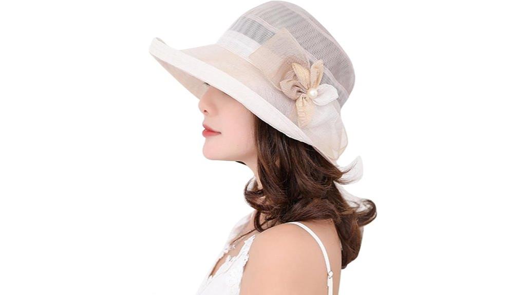 women s elegant organza hats