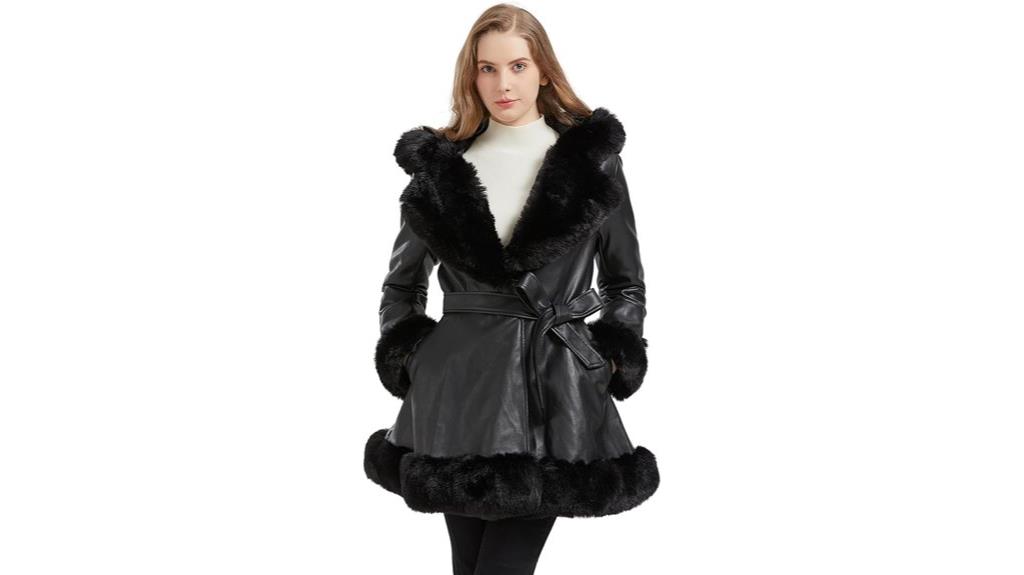women s faux leather jacket