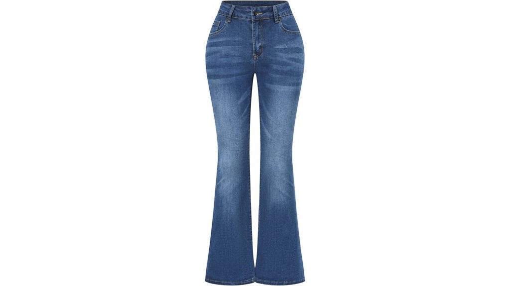 women s flare denim jeans