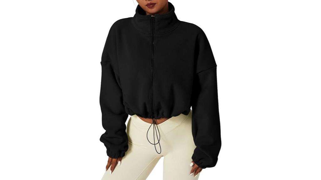women s full zip fleece jacket