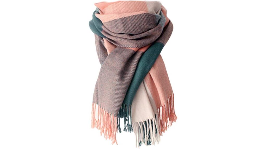 women s large plaid scarf