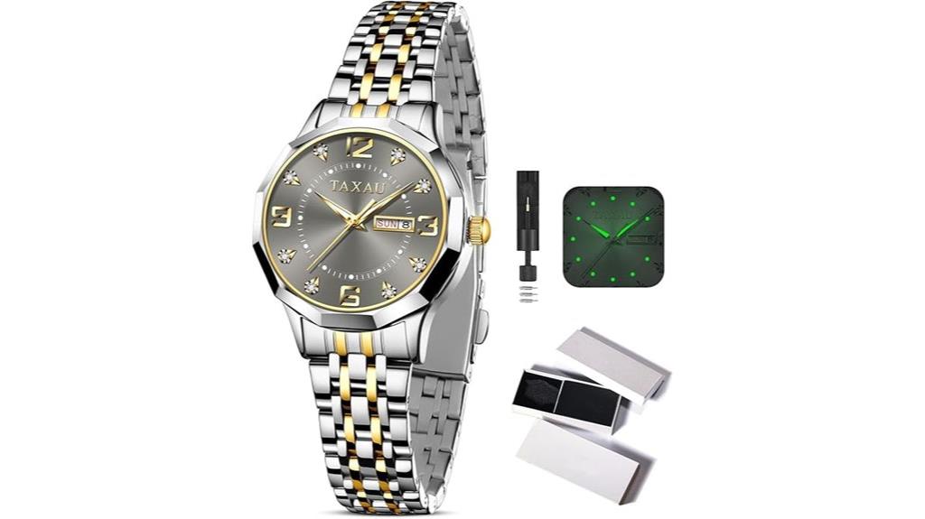 women s silver waterproof watch