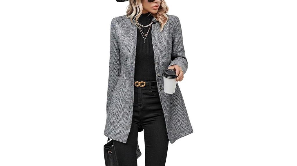 women s wool blend coat