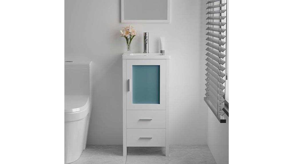 wonline 16 inch bathroom vanity