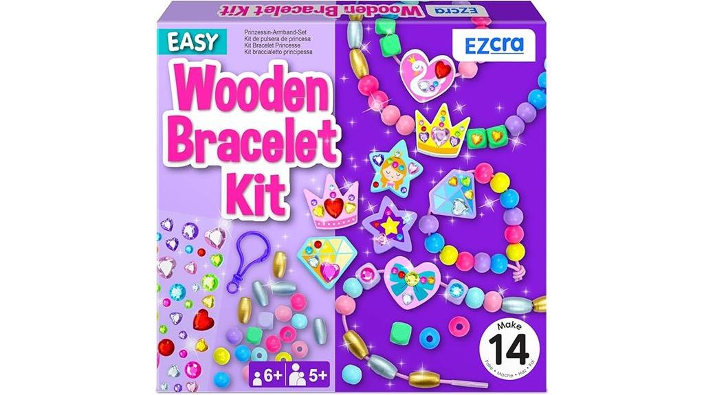 wooden beads bracelet kit