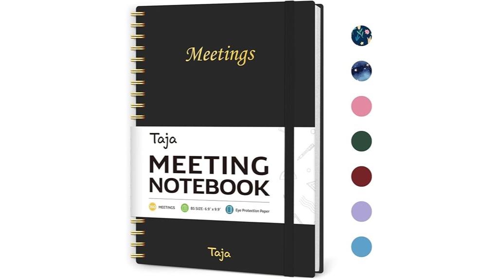 work meeting organization notebook