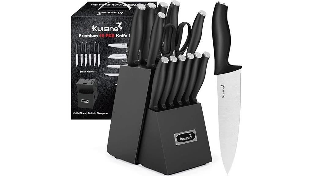 15 piece chef knife set