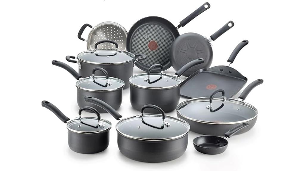 17 piece nonstick cookware set