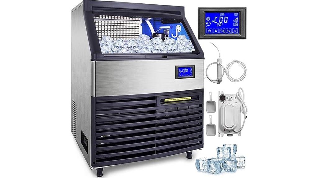 440lb stainless steel ice maker