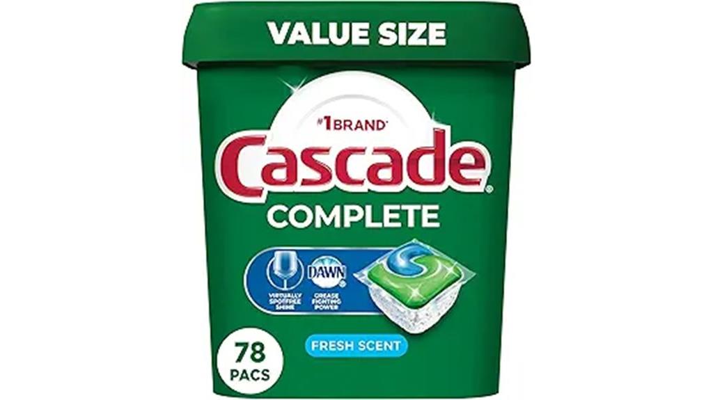 78 count cascade dishwasher pods