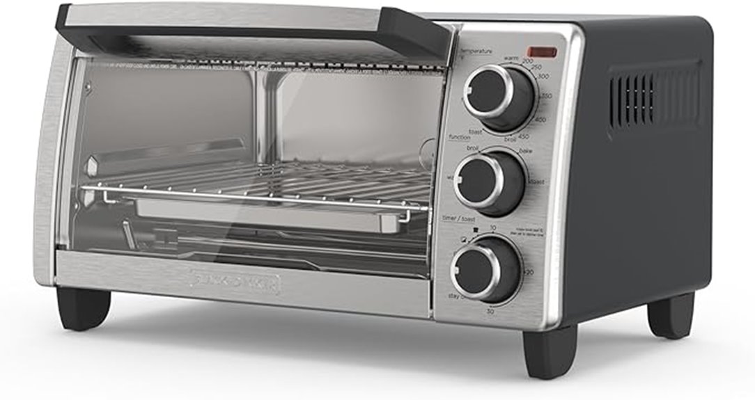 black decker 4 slice toaster
