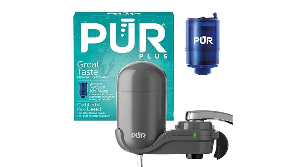 faucet mounted 3 in 1 filter