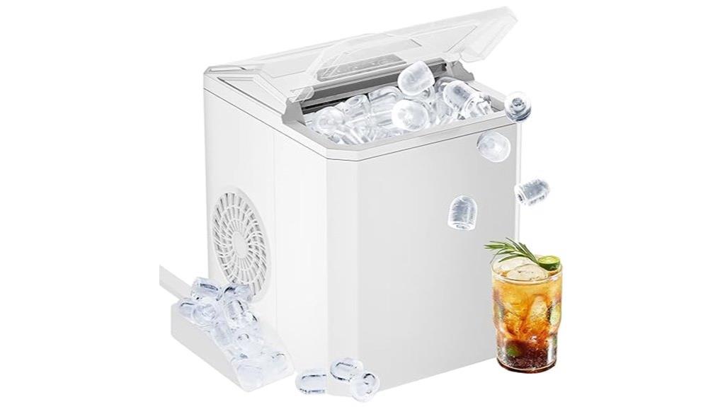 portable self cleaning ice maker