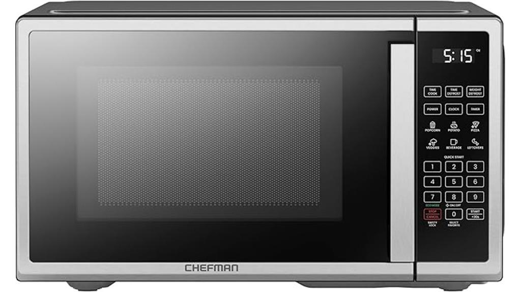 stainless steel compact microwave