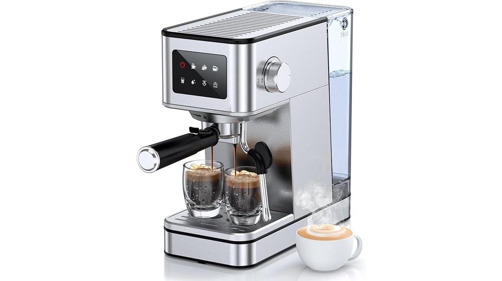 touchscreen espresso milk frother