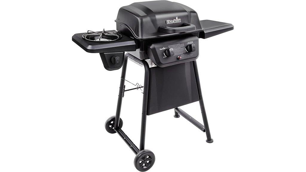 two burner propane grill