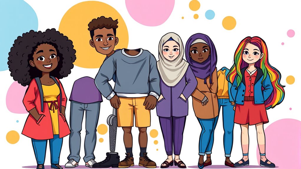 diverse characters stereotype free