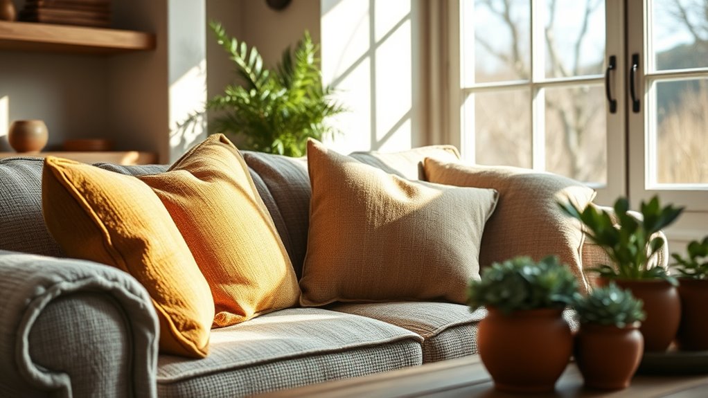 earth tones promote calmness