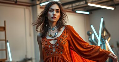 futuristic boho suede style