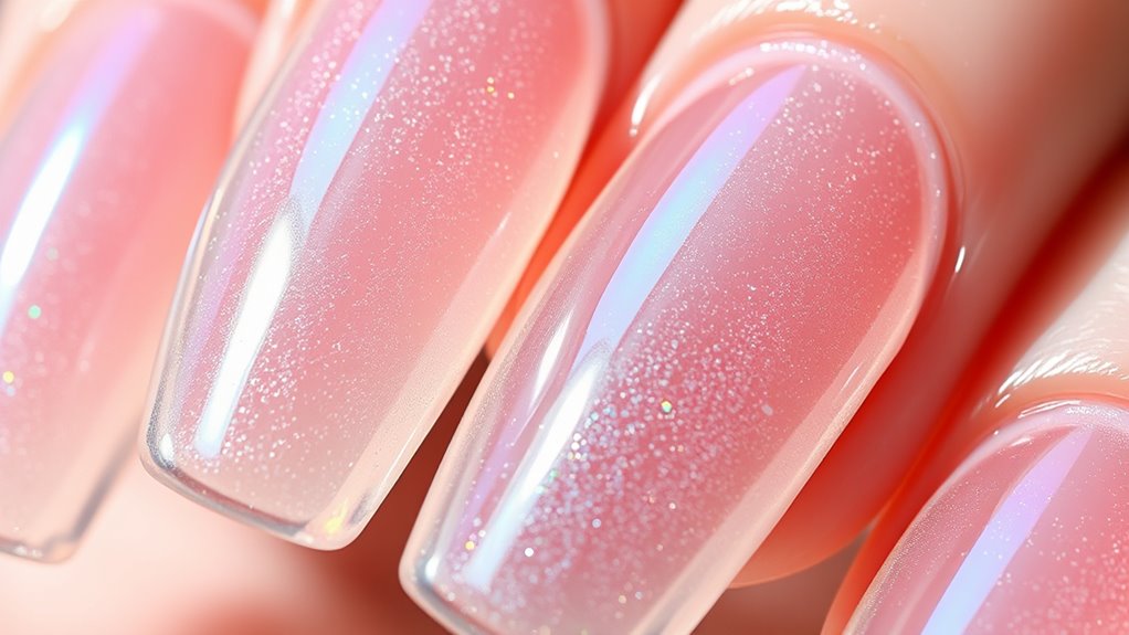 transparent customizable hygienic nails