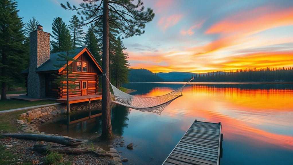 unplugging at remote retreats