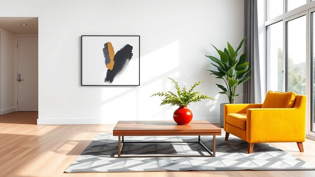 balanced vibrant minimalism harmony