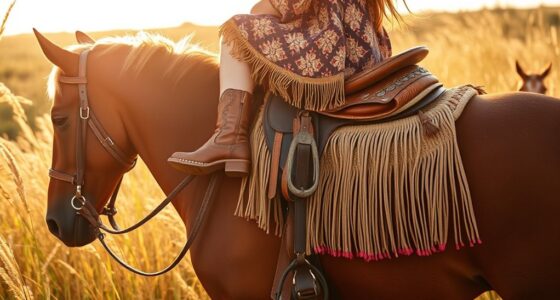 boho fringe boots saddles