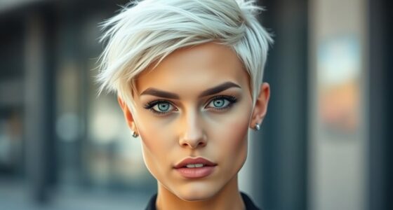 bold short stylish hairstyle
