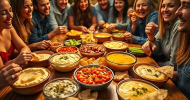 celebrating dips and humor