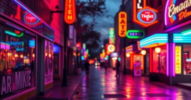 colorful lights return nostalgia