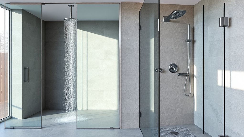 comparison of shower types