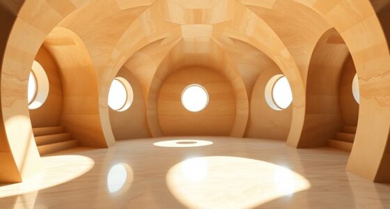 curved architectural elements