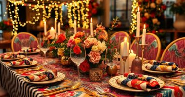 decorative holiday table arrangements