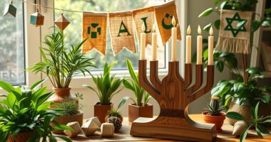 eco friendly hanukkah decorations