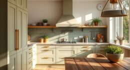 green kitchen color palette