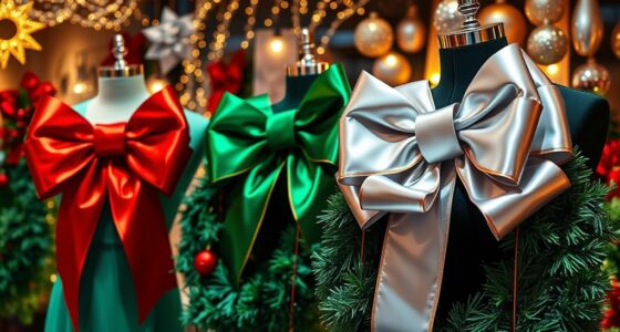 holiday oversized ribbon bows