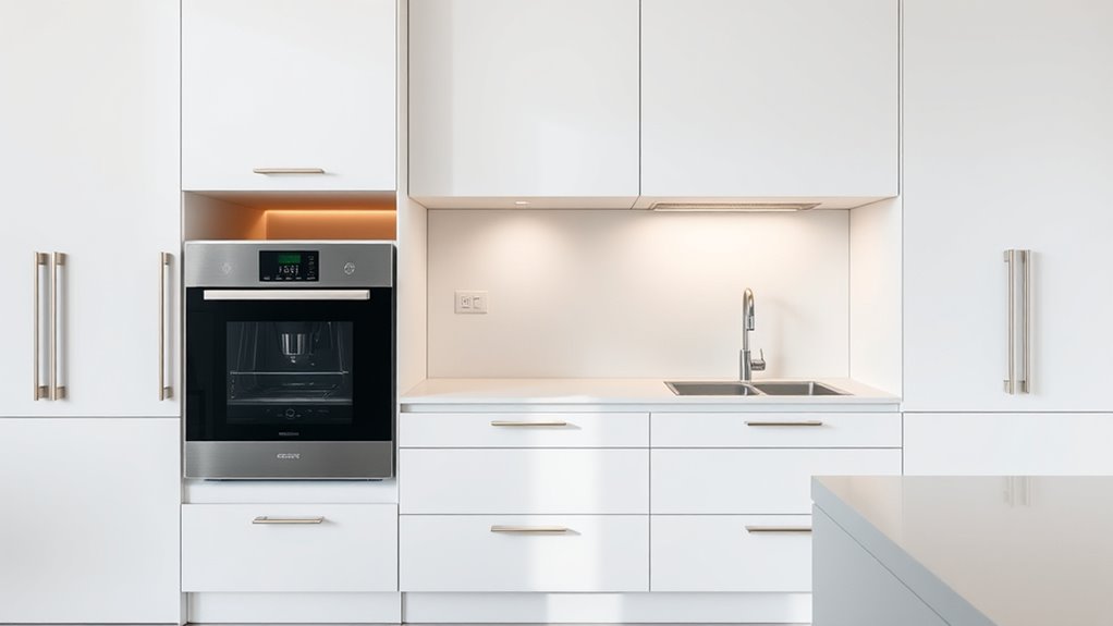 integrated sleek hidden appliances
