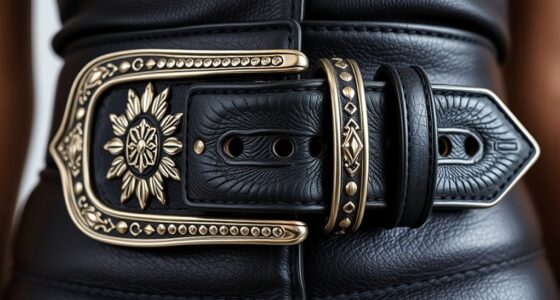large buckle fashion statement