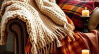 layered fall cozy textiles
