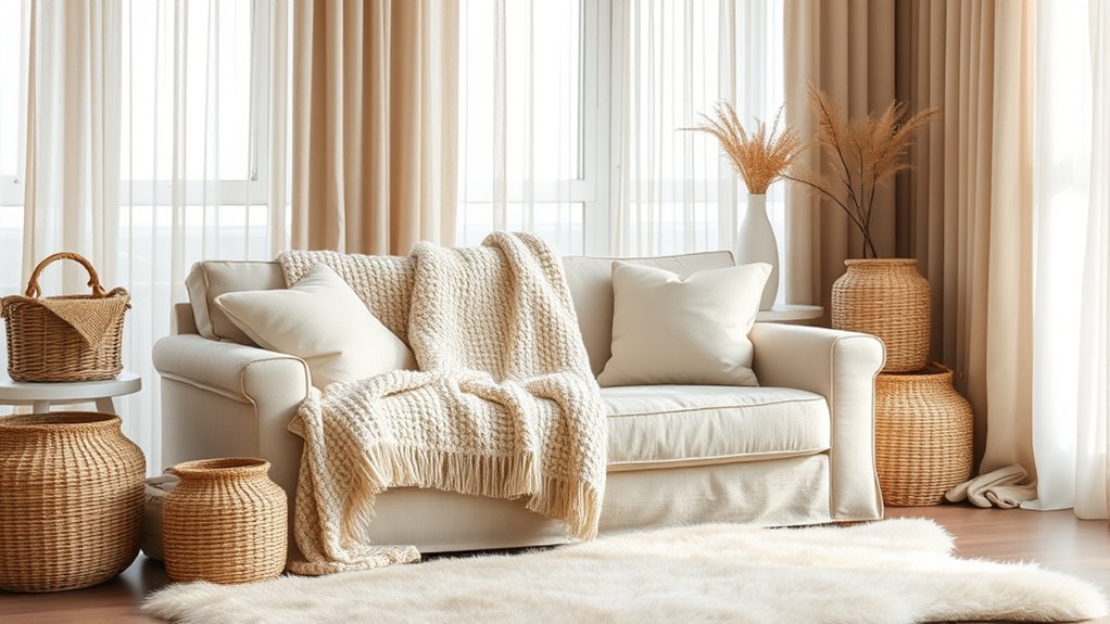 layered neutrals with texture