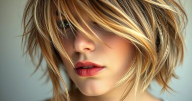 light tousled french bob