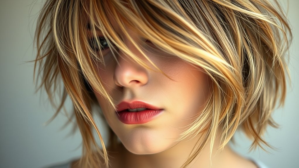 light tousled french bob