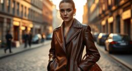 luxe leather coats return