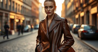 luxe leather coats return