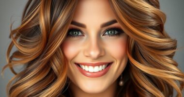 luxurious voluminous bouncy hair