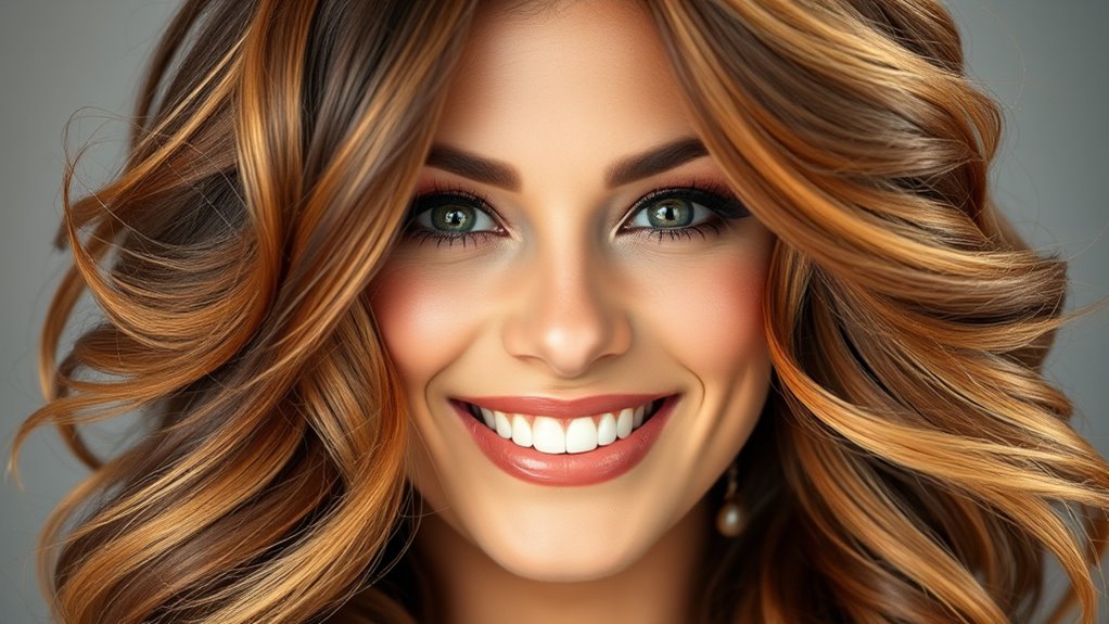 luxurious voluminous bouncy hair