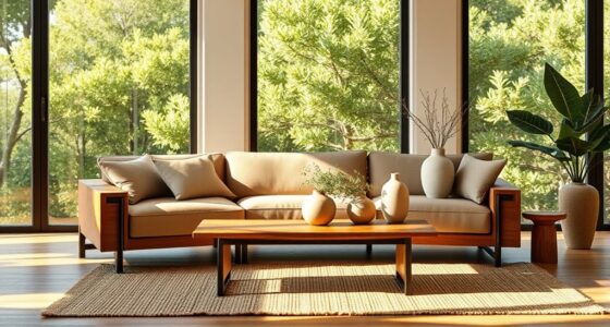 natural materials clean lines