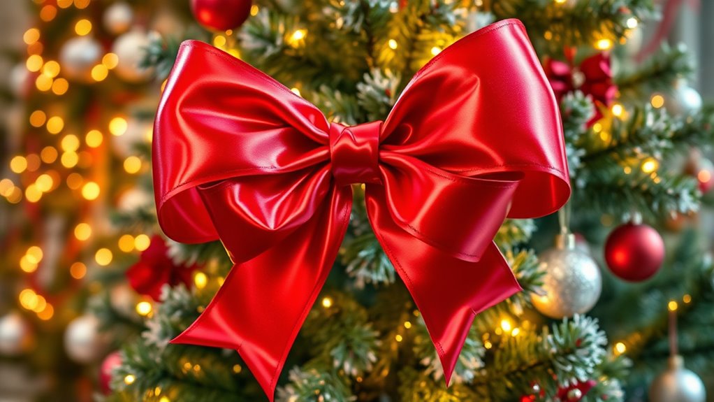 oversized ribbons elevate holiday style