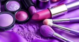 purple beauty accessories