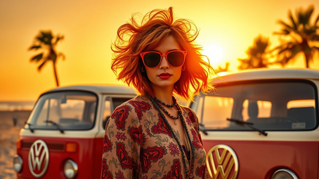 retro layered shag hairstyle